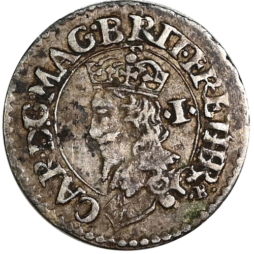 120 - 1631/1632 King Charles I undated silver Penny, Briot's first milled issue (S 2857, North 2303). Obve... 