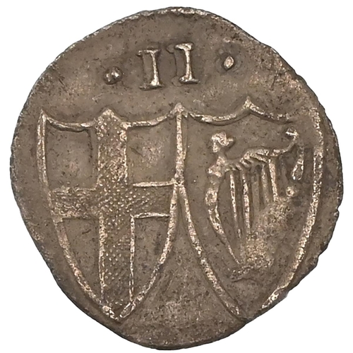 121 - 1649-1660 Commonwealth hammered silver Halfgroat (S 3221, ESC 224). Obverse: English shield of arms ... 