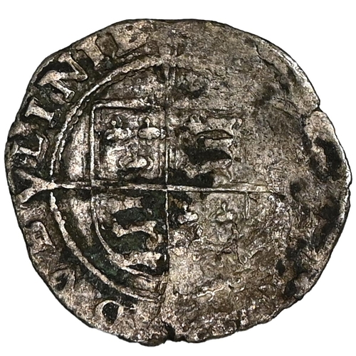131 - 1547-1550 Ireland silver Threepence Of Edward VI struck in the name of Henry VIII (S 6490). Obverse:... 