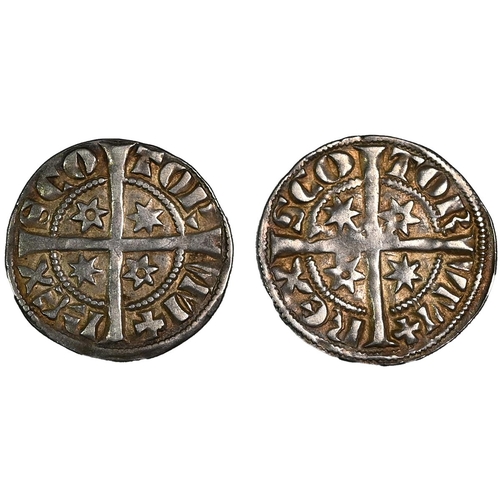135 - Group of two (2) c1280-1286 Scotland Alexander III Second coinage hammered silver Pennies (S 5056). ... 