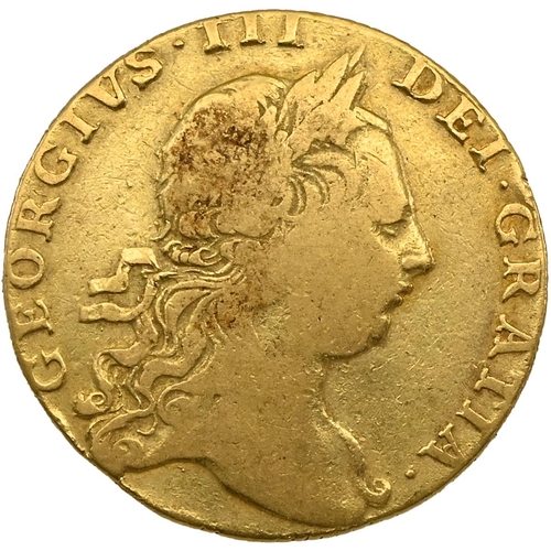 143 - 1786 King George III gold Half Guinea coin with fourth laureate head and (S 3734, Bull EGC 827). Obv... 