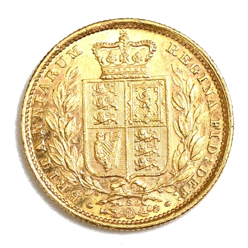 156 - 1887 Queen Victoria Australian Sydney Mint gold 'full' Sovereign with Young Head portrait (Marsh 83,... 