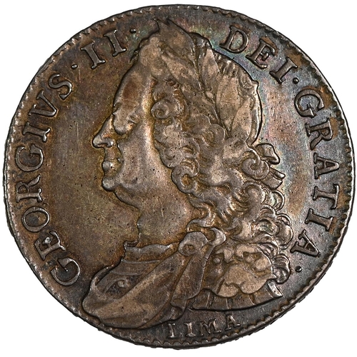 171 - 1746 King George II silver 'LIMA' Halfcrown with 'DECIMO NONO' to the edge (Bull 1688, ESC 606, S 36... 