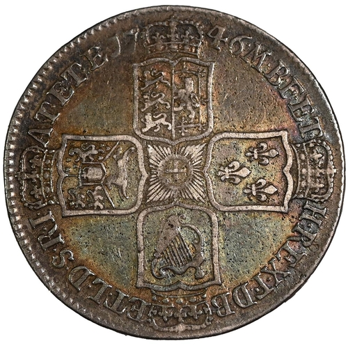 171 - 1746 King George II silver 'LIMA' Halfcrown with 'DECIMO NONO' to the edge (Bull 1688, ESC 606, S 36... 