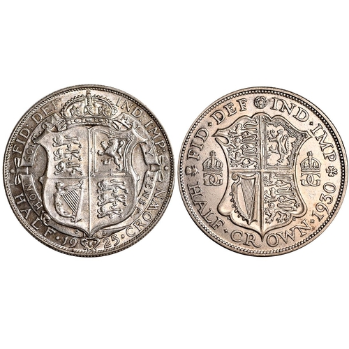 178 - Group of two (2) King George V silver Halfcrowns dated 1925 and 1930 with different reverses (S 4022... 