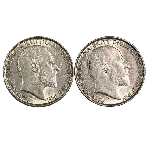 203 - Group of two (2) King Edward VII silver Sixpences dated 1902 and 1903 (S 3983). Includes (1) 1902 Ki... 