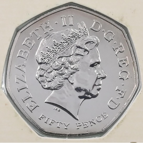 321 - 2009 brilliant uncirculated Kew Gardens 50p sealed in original card sleeve of issue from The Royal M... 