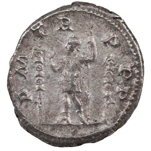 38 - 235-236 AD Roman Empire silver Denarius of Maximinus Thrax, Rome mint. Obverse: laureate head of the... 
