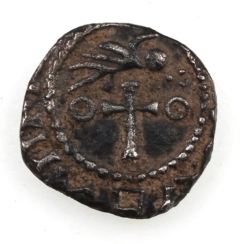57 - c680-c710 Early Anglo-Saxon Primary Phase silver Sceat, series BI, with a bird on a cross (S 777, BM... 