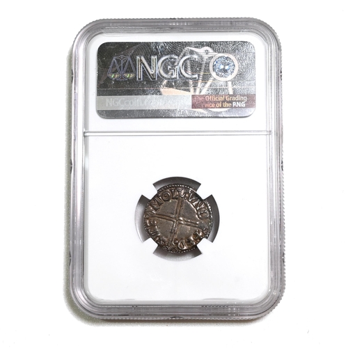 60 - 978-1016 Athelred II silver London mint Penny, moneyer: Edsige, graded AU 55 by NGC (S 1151, BMC IVa... 