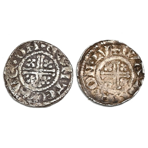 64 - Group of two (2) 1199-1216 King John silver short cross hammered Pennies. Includes (1) Walter on Lon... 