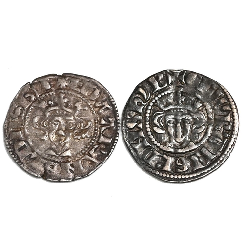 69 - Group of two (2) 1279-1307 Edward I New Coinage hammered silver Pennies from provincial mints. Inclu... 