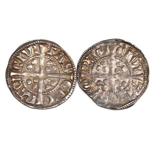 71 - Group of two (2) 1279-1307 King Edward I York's Royal mint hammered silver Pennies (S 1429). Obverse... 