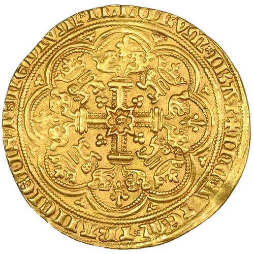 73 - 1356-1561 King Edward III gold series G fourth coinage pre-treaty period Noble (S 1490, N 1180). Obv... 