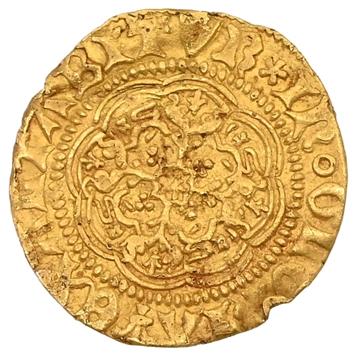 76 - 1422-1430 King Henry VI First Reign Annulet Issue gold London mint hammered Quarter Noble (S 1811). ... 