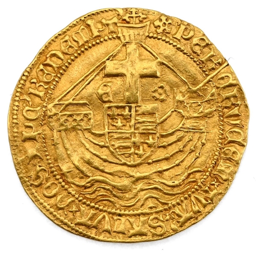 80 - 1480-1483 King Edward IV Second Reign Tower mint gold Angel with heraldic cinquefoil mintmark (S 209... 