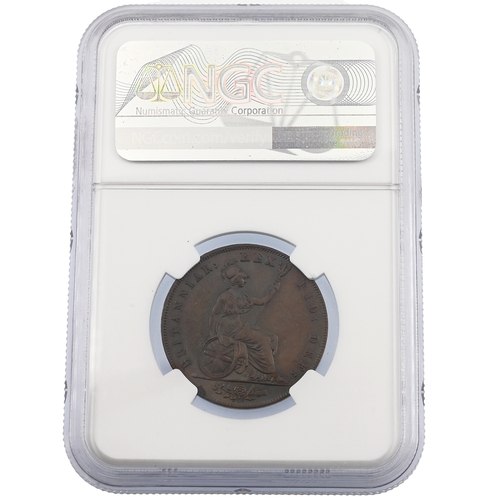 224 - 1826 King George IV UK copper Halfpenny with Britannia reverse graded MS 64 BN by NGC (S 3824). Obve... 