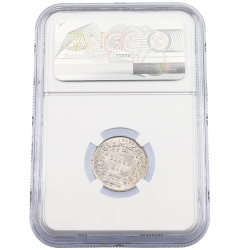 200 - 1864 Queen Victoria 'Young Head' silver Sixpence (die 3), graded MS 64 by NGC (S 3909, Davies 1064).... 