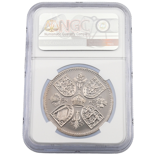 170 - 1953 proof Crown issued to celebrate the Coronation of Elizabeth II, graded PF 67 Cameo by NGC (S 41... 
