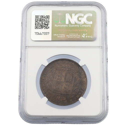 174 - 1846 Queen Victoria silver 'Young Head' Half Crown graded MS 62 by NGC (S 3888). Obverse: type A4 Yo... 