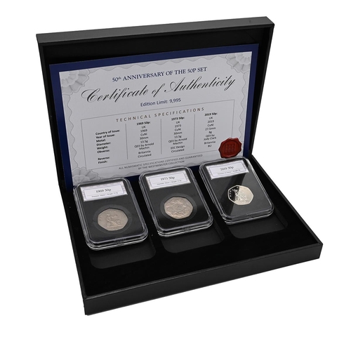 118 - Group of twelve (12) DateStamp sets and singles with coins in holders inside presentation boxes. (1)... 