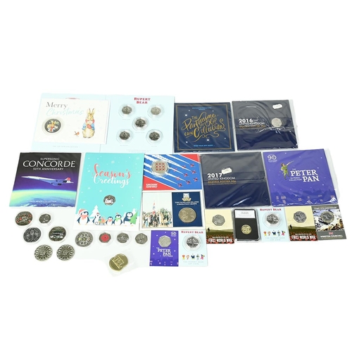 130 - Group of twenty-eight (28) brilliant uncirculated UK and Crown Dependency coins and sets, primarily ... 