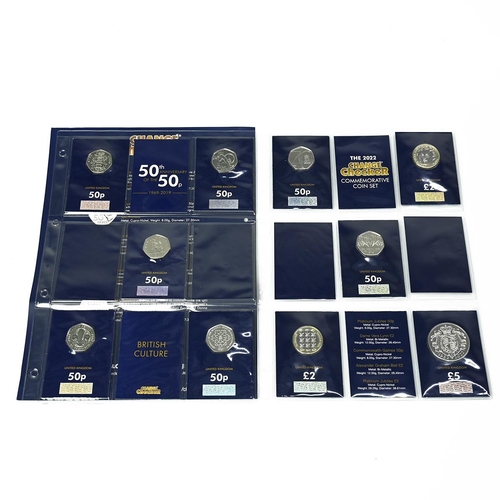 139 - Group of two (2) Change Checker carded commemorative UK coin sets. Includes (1) 2022 UK Commemorativ... 