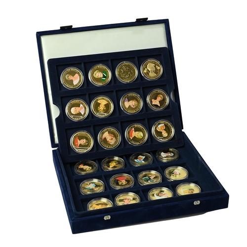 141 - Group of three (3) Lady Diana Princess of Wales 24ct gold plated commemorative colour-printed coin s... 