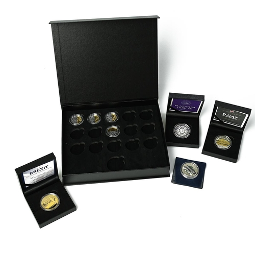 149 - Group of five (5) proof finish cupro-nickel coins, sets and commemorative medals. Includes (1) 2019 ... 