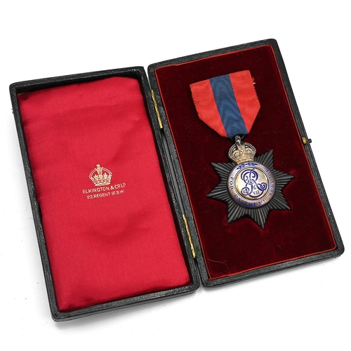 158 - Edward VII Imperial Service Medal. Boxed with paperwork from the Home Office, Whitehall c1906 and sh... 