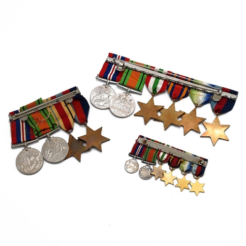 165 - WW2 Medals: 6 Bar of 1939-45 Star, Atlantic Star with France & Germany bar, Burma Star with Pacific ... 