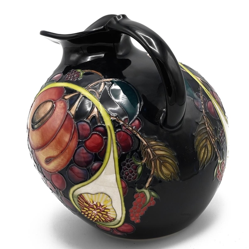 229 - A Moorcroft bird shaped ewer in the Queen's Choice pattern by Emma Bossons FRSA 2000, shape 28/75. H... 