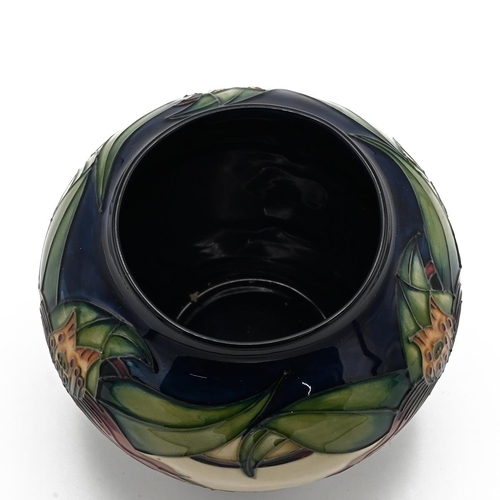 236 - Moorcroft Anna Lily posy vase by Nicola Slaney. Copyright 1998. Height 12cm; Diameter 14cm. Shape/Si... 