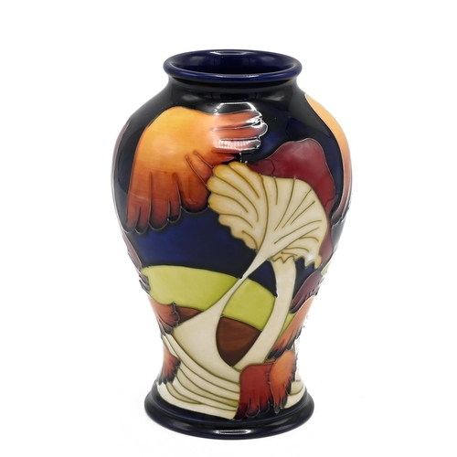 237 - Moorcroft Parasol Dance vase by Kerry Goodwin, 2011 (red dot). Shape/Size: 65/6. Height 16.5, Diamet... 