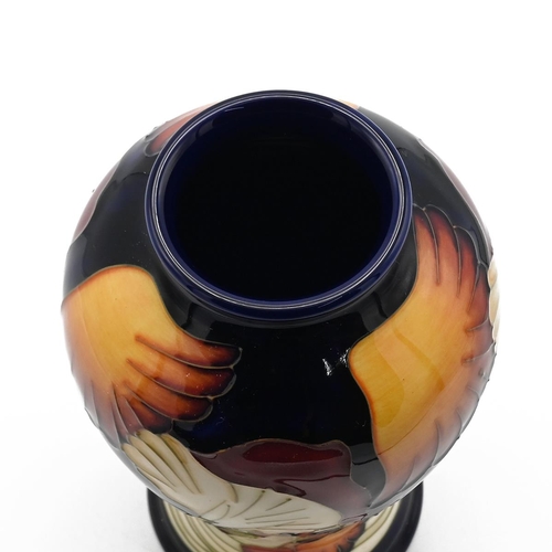 237 - Moorcroft Parasol Dance vase by Kerry Goodwin, 2011 (red dot). Shape/Size: 65/6. Height 16.5, Diamet... 