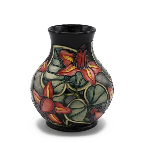 240 - Moorcroft Palmata vase by Shirley Hayes, copyright 1999. Shape/Size: 869/6. Height 16cm, Diameter 12... 