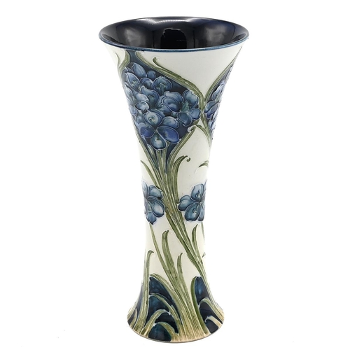 254 - A William Moorcroft Florian Ware Vase for James McIntyre (circa 1905), of waisted form with tube lin... 