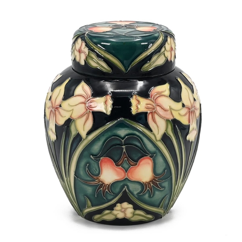 260 - Moorcroft Carousel Ginger Jar with lid by Rachel Bishop, 1997. Limited edition of 1035. Height 16cm.... 