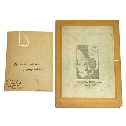 291 - A folio of family drawings with inscriptions by the amateur artist David Veasey, brother of the Rev.... 