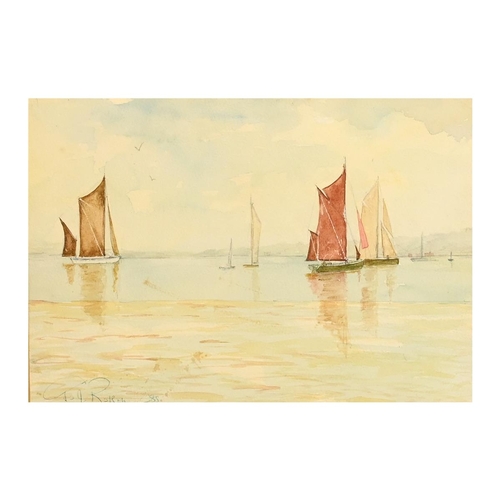 298 - After Colin Kirby-Green (20th Century) by G. H. Robson, 'Barge Race, Essex', signed and dated 1985; ... 