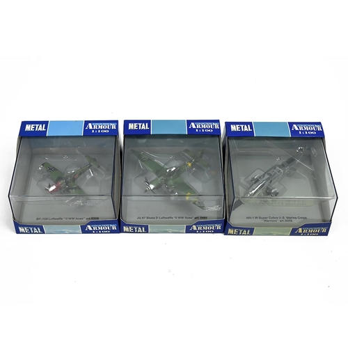 327 - Group of Boxed Toy Planes: Corgi Aviation Archive DH Comet 4C, Messerschmitt Bf-109E Desert camoufla... 