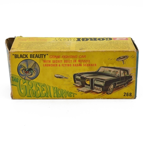 431 - Vintage Corgi toy car boxed -The Green Hornet Black Beauty #268 c1966. Complete and in v. lightly pl... 