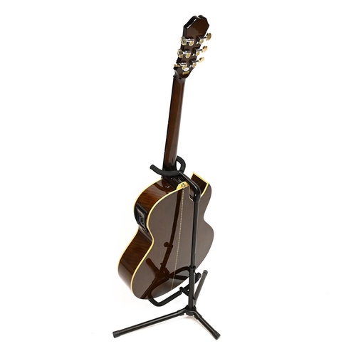 481 - Epiphone Model PR-5E LH/VS Acoustic / electric guitar. 6 string with cutaway. Comes in a Hiscox Lite... 