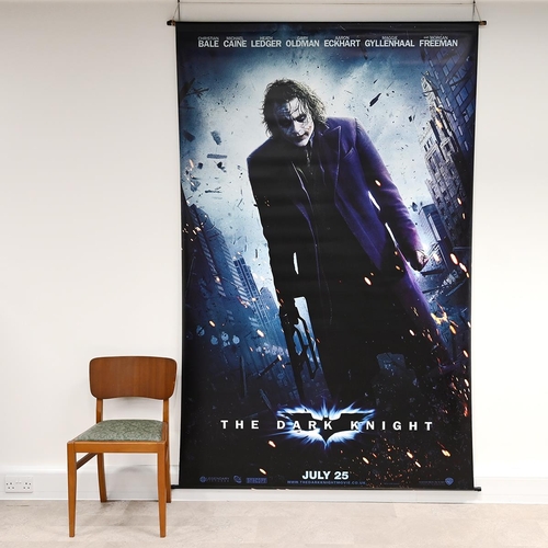 482 - 4x Batman 'The Dark Knight' extra large Cinema posters / banners c2008. Rolled vinyl with end poles ... 