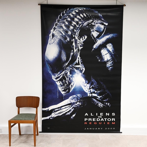 483 - 4x large Cinema posters / banners: Aliens vs Predator c2008, Pirates of the Caribbean c2007, The Vil... 