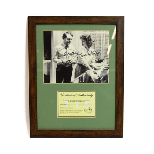 500 - Signed Only Fools & Horses photograph. Framed and mounted with autographs for David Jason & Tessa Pe... 