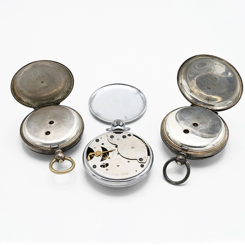 51 - Three pocket watches the first with a dial make ACME LEVER H SAMUEL MANCHESTER in a case hallmarked ... 