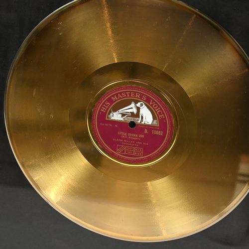 517 - Vinyl: Framed Glenn Miller 'Little Brown Jug' Gold Record- To Commemorate 1 Million sales. W 36cm, H... 