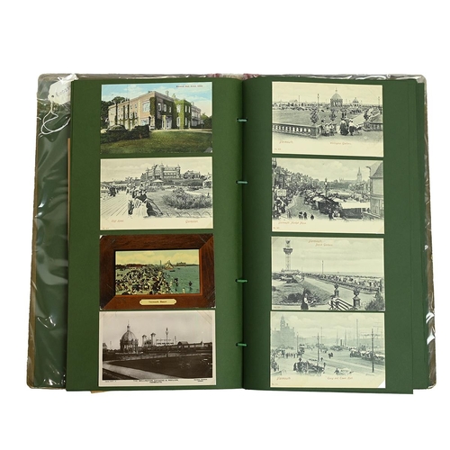 529 - A collection of postcards contained in one album including Macclesfield, Prestbury, Higher Sutton, S... 