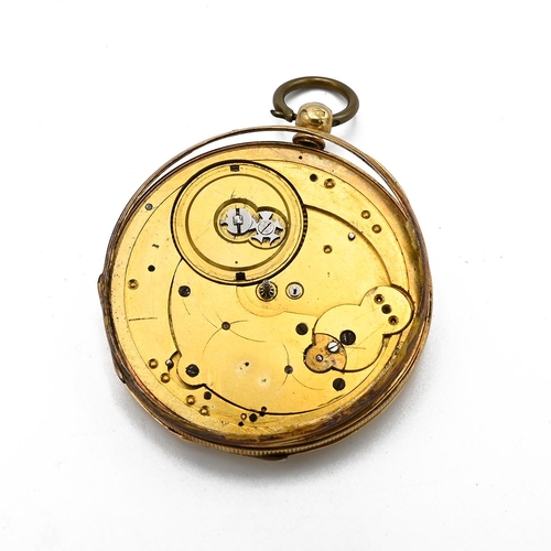 54 - A 9ct gold Record De Luxe watch, along with a gold plated pocket watch 
